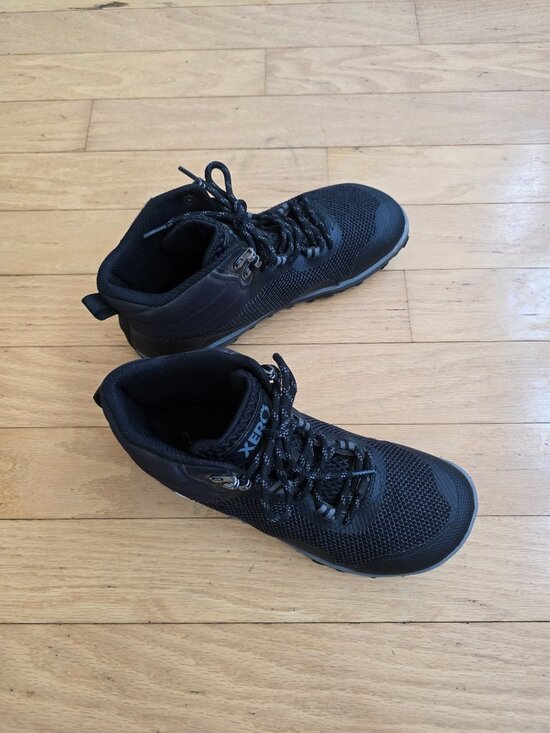 Xero | Scrambler black minimalist gorpcore hiking boots | MENS 8.5 main image 10